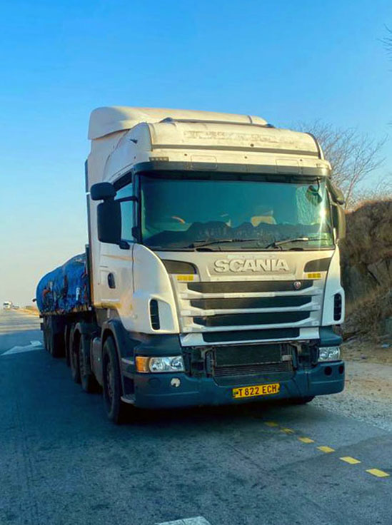 Logistics Trucks at Service